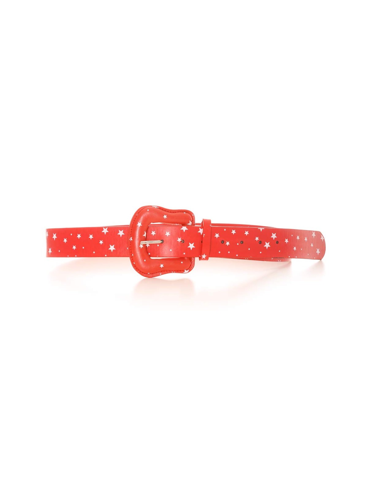 Ceinture Rouge avec en motif des étoiles blanches. Accessoire BG-P009 - 1