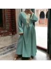 Abaya Layla vert d'eau - 3